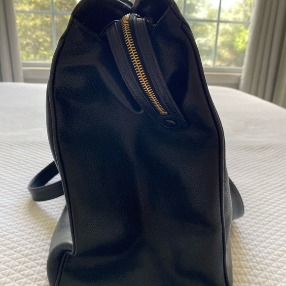 Preowned CHANEL vintage jumbo flap CC turnlock caviar shoulder chain tote bag - Picture 14 of 16